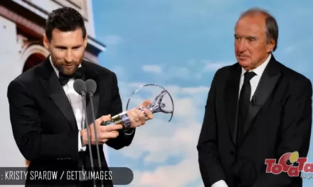Porta le entregó a Messi el premio Laureus