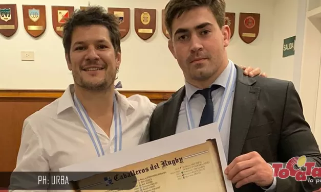 Pisani recibió el premio “Caballero del Rugby”