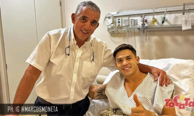 Moneta fue operado de la lesión