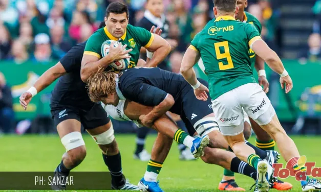 Springboks vs All Blacks Formaciones